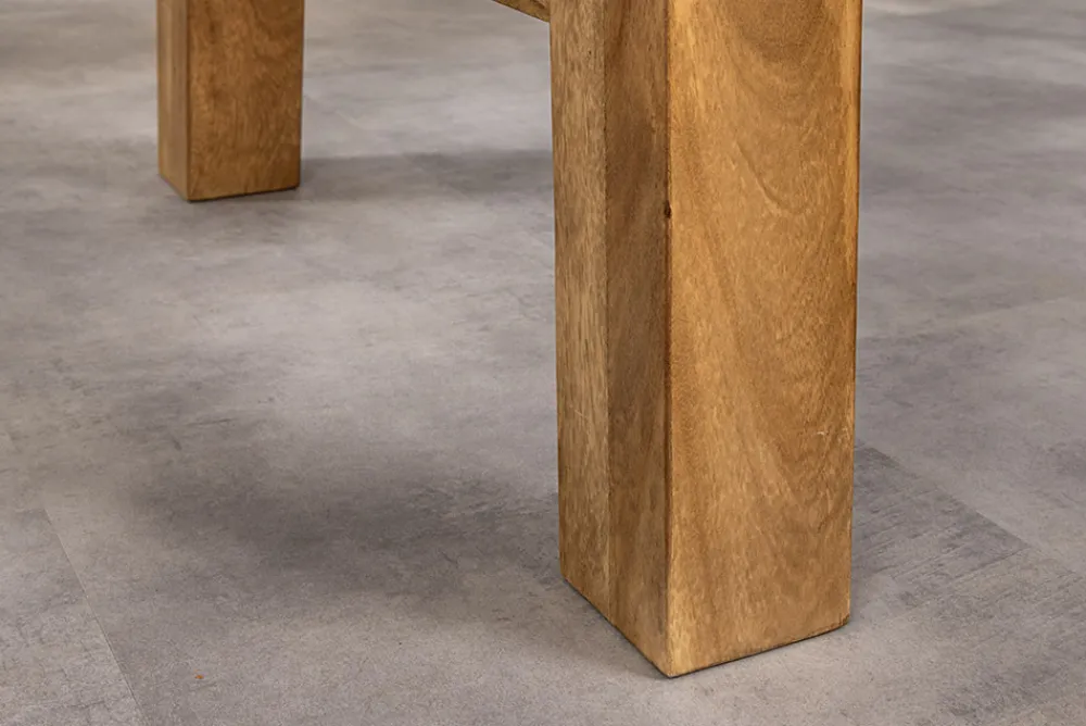 Riess-Ambiente Mehr...|Massivholztische > Massiver Bartisch MAMMUT 220cm natur Akazie Baumkante schwarz Metall