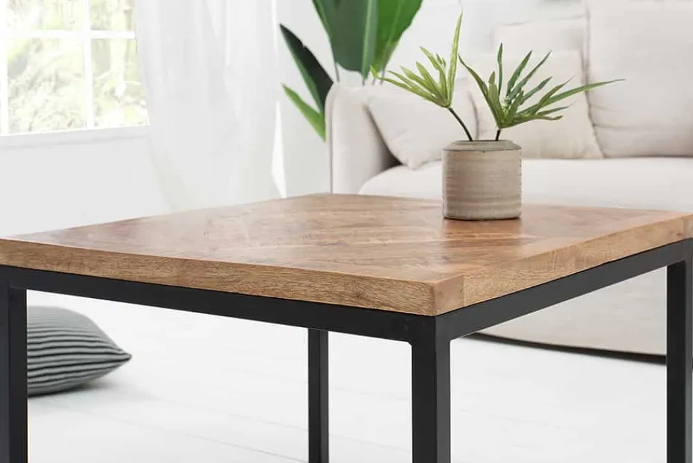 Riess-Ambiente Mehr...|Massivholztische > Massiver Beistelltisch INFINITY HOME 60cm Mangoholz Industrial Design