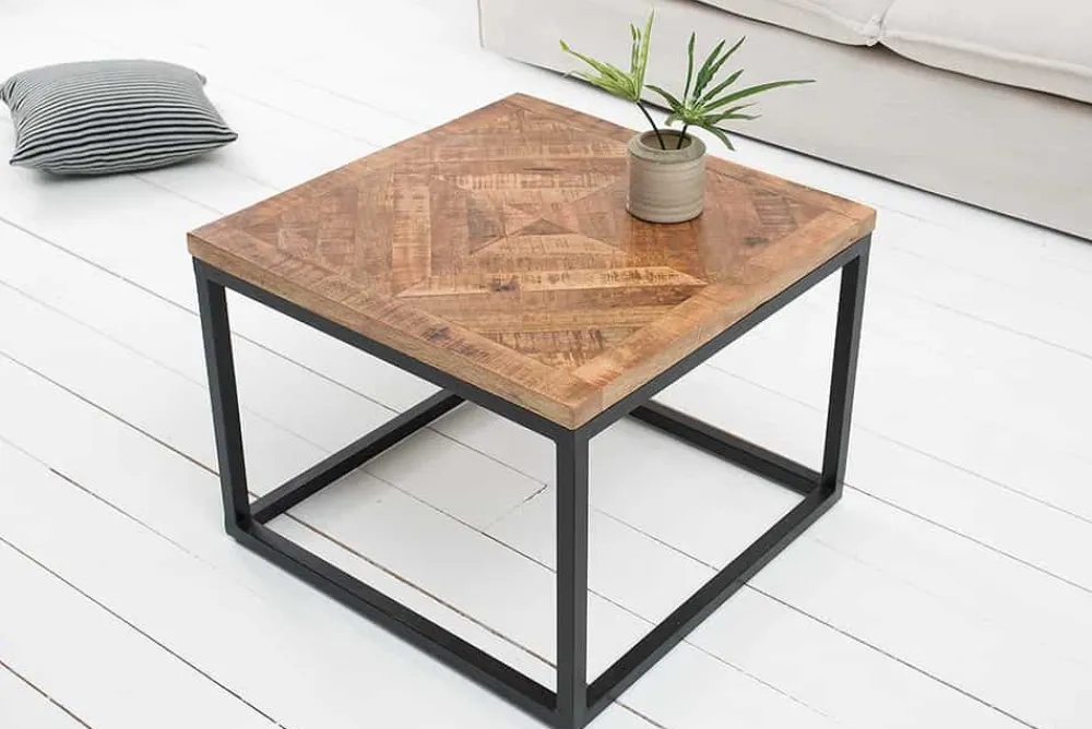 Riess-Ambiente Mehr...|Massivholztische > Massiver Beistelltisch INFINITY HOME 60cm Mangoholz Industrial Design