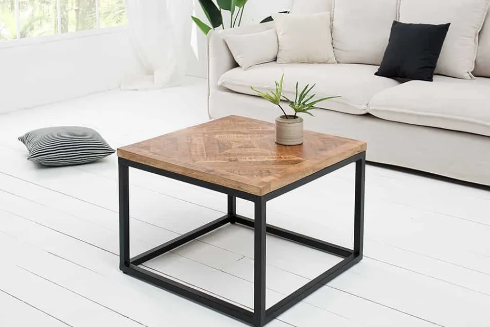 Riess-Ambiente Mehr...|Massivholztische > Massiver Beistelltisch INFINITY HOME 60cm Mangoholz Industrial Design