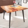 Riess-Ambiente Mehr...|Couchtische > Massiver Beistelltisch ORGANIC LIVING 60cm braun Akazie Couchtisch Live Edge