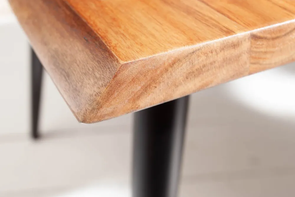 Riess-Ambiente Mehr...|Couchtische > Massiver Beistelltisch ORGANIC LIVING 60cm braun Akazie Couchtisch Live Edge