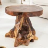 Riess-Ambiente Beistelltische|Mehr... > Massiver Beistelltisch ROOT 40cm Teakholz Hocker aus Wurzelholz