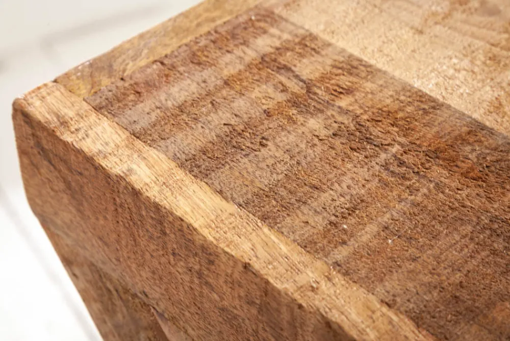 Riess-Ambiente Beistelltische|Mehr... > Massiver Beistelltisch Z 45cm Mangoholz Z-Form in Handarbeit gefertigt