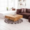 Riess-Ambiente Couchtische & Truhen > Massiver Couchtisch BOLT 70cm braun Mangoholz honey finish handmade