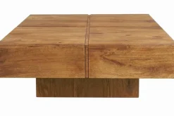 Riess-Ambiente Couchtische & Truhen > Massiver Couchtisch BOLT 70cm braun Mangoholz honey finish handmade