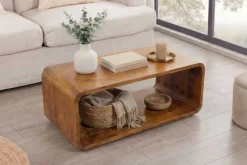 Riess-Ambiente Mehr...|Couchtische > Massiver Couchtisch CUBUS 100cm braun honey finish Mangoholz handmade