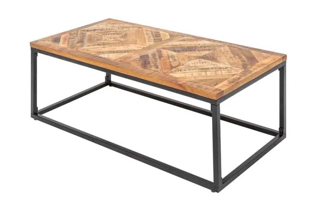 Riess-Ambiente Couchtische & Truhen|Mehr... > Massiver Couchtisch INFINITY HOME 100cm Mangoholz Industrial Design