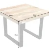 Riess-Ambiente Couchtische & Truhen|Mehr... > Massiver Couchtisch IRON CRAFT 60cm Mangoholz Industrial Design