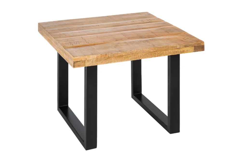 Riess-Ambiente Couchtische & Truhen|Mehr... > Massiver Couchtisch IRON CRAFT 60cm Mangoholz Industrial Design