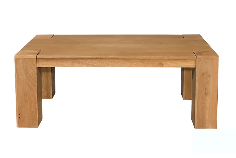 Riess-Ambiente Mehr...|Couchtische > Massiver Couchtisch MAKASSAR 100cm natur Mangoholz cream finish einzigartige Maserung