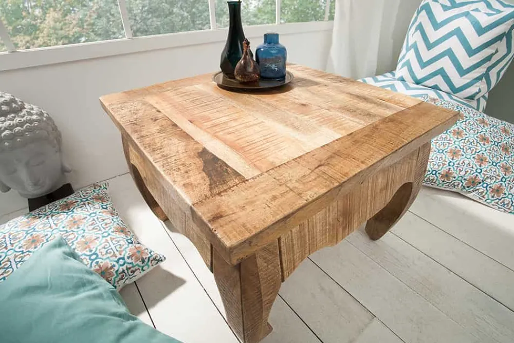 Riess-Ambiente Mehr...|Couchtische > Massiver Couchtisch OPIUM ANTIQUE 60cm natur Mangoholz Beistelltisch