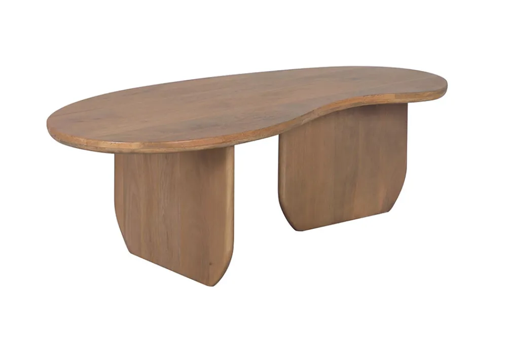 Riess-Ambiente Mehr...|Couchtische > Massiver Couchtisch ORGANIC 120cm natur honey finish Mangoholz organische Form