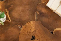 Riess-Ambiente Mehr...|Couchtische > Massiver Couchtisch SQUARE 90cm Teakholz Würfel Handarbeit