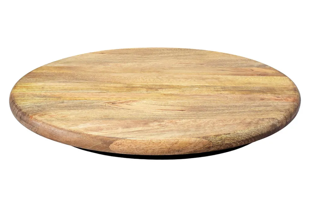 Riess-Ambiente Dekoration > Massiver Drehteller SERVANT 50cm natur Mangoholz drehbare Servierplatte rund