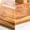 Riess-Ambiente Beistelltische|Mehr... > Massiver Edelholz Couchtisch GIANT 45cm braun Sheesham stone finish mit Ablage