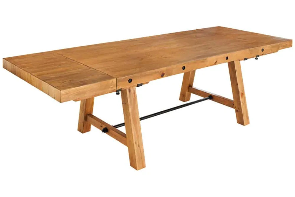 Riess-Ambiente Esstische|Mehr... > Massiver Esstisch FINCA 165-240cm vintage braun verlängerbar recyceltes Pinienholz