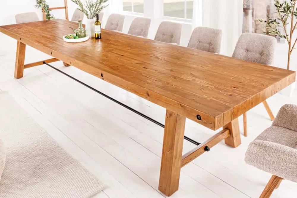 Riess-Ambiente Mehr...|Massivholzesstische > Massiver Esstisch FINCA 400cm vintage braun recyceltes Pinienholz