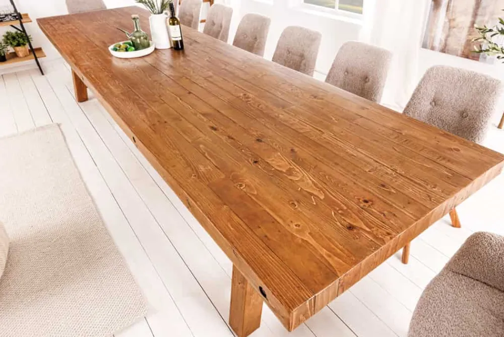 Riess-Ambiente Mehr...|Massivholzesstische > Massiver Esstisch FINCA 400cm vintage braun recyceltes Pinienholz