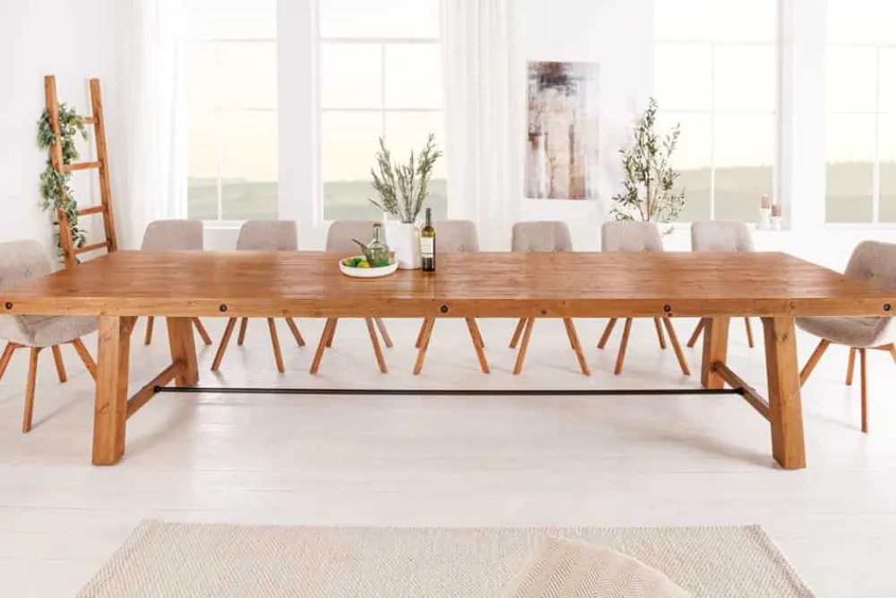 Riess-Ambiente Mehr...|Massivholzesstische > Massiver Esstisch FINCA 400cm vintage braun recyceltes Pinienholz
