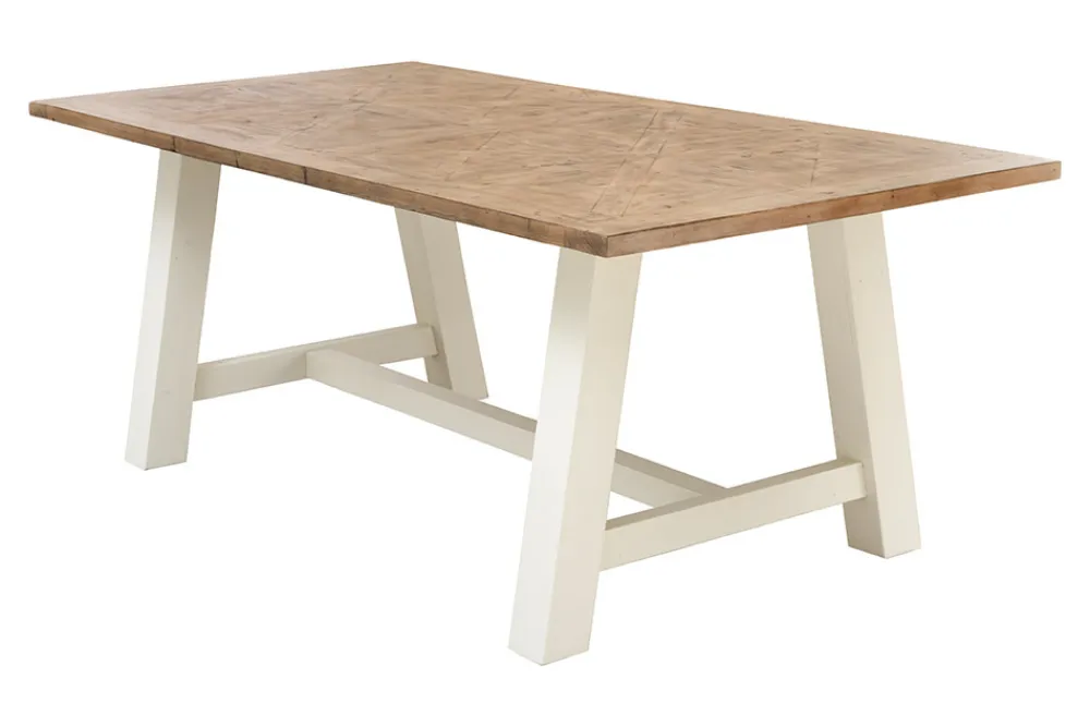 Riess-Ambiente Esstische|Mehr... > Massiver Esstisch HAMPTONS 200cm hellbraun creme Pinienholz