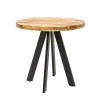 Riess-Ambiente Mehr...|Massivholzesstische > Massiver Esstisch IRON CRAFT 100cm rund natur Mangoholz schwarzes Metallgestell