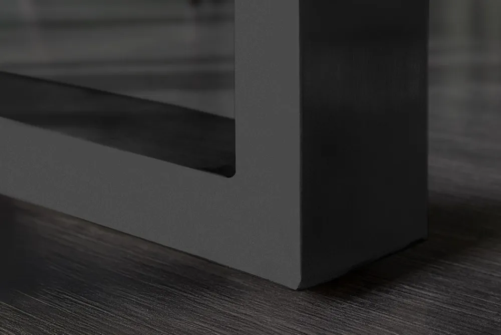 Riess-Ambiente Mehr...|Massivholzesstische > Massiver Esstisch MAMMUT 300cm braun honey finish Akazie schwarz Baumkante