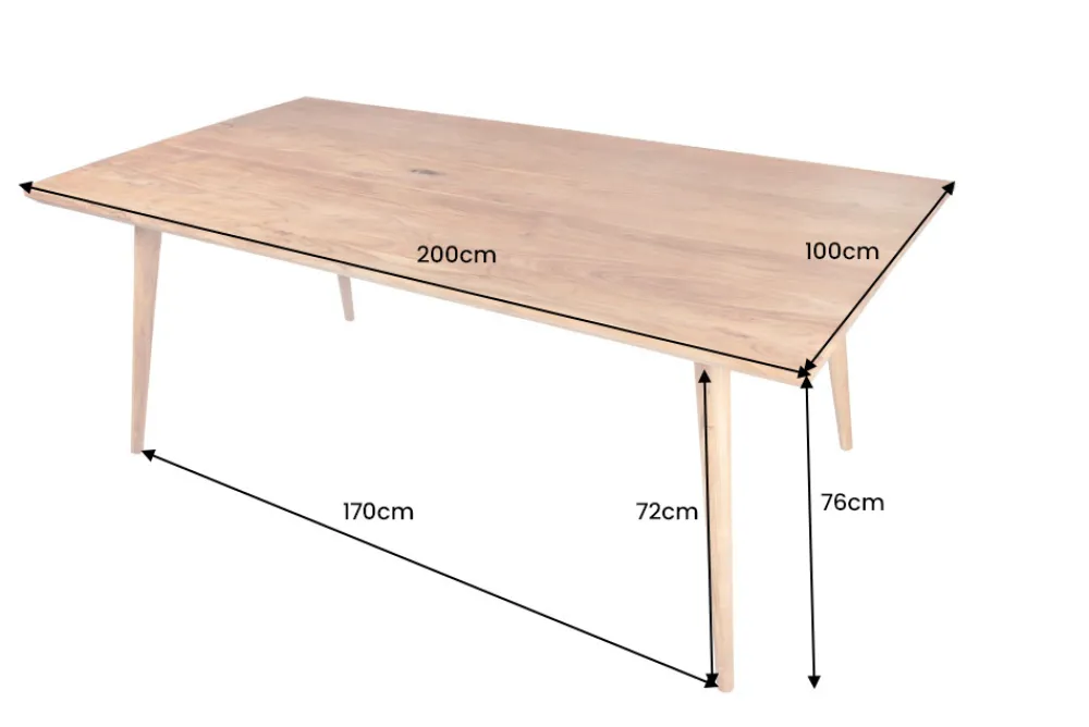 Riess-Ambiente Esstische|Mehr... > Massiver Esstisch MYSTIC LIVING 200cm Akazie natur Massivholz