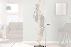 Riess-Ambiente Mehr...|Garderoben > Massiver Garderobenständer TREE NATURE 170cm natur Holz Kleiderständer