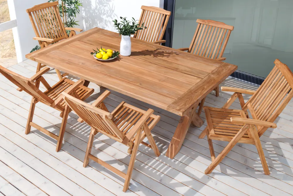 Riess-Ambiente Mehr...|Massivholz Gartenmöbel > Massiver Gartenstuhl EMPIRE TEAK Teakholz klappbar