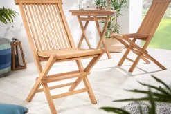 Riess-Ambiente Mehr...|Massivholz Gartenmöbel > Massiver Gartenstuhl EMPIRE TEAK Teakholz klappbar Hochlehner wetterfest