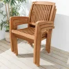 Riess-Ambiente Mehr...|Massivholz Gartenmöbel > Massiver Gartenstuhl EMPIRE TEAK natur Teakholz stapelbar
