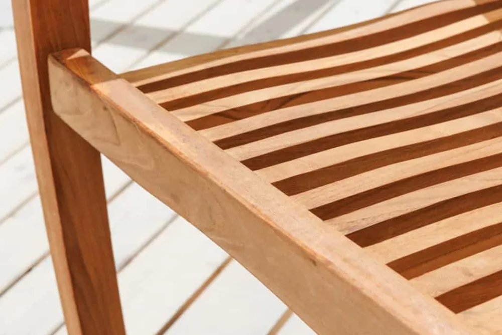 Riess-Ambiente Mehr...|Massivholz Gartenmöbel > Massiver Gartenstuhl EMPIRE TEAK natur Teakholz stapelbar