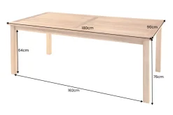 Riess-Ambiente Mehr...|Massivholz Gartenmöbel > Massiver Gartentisch EMPIRE TEAK 180cm natur Teakholz