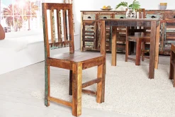 Riess-Ambiente Mehr...|Mehr... > Massiver Holz Stuhl JAKARTA aus recycelten Fischerbooten