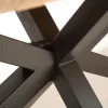 Riess-Ambiente Mehr...|Massivholzesstische > Massiver Industrial Esstisch GALAXIE 240cm natur Mangoholz schwarz Sterngestell