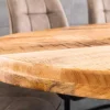Riess-Ambiente Mehr...|Massivholzesstische > Massiver Industrial Esstisch GALAXIE 240cm natur Mangoholz oval Sterngestell