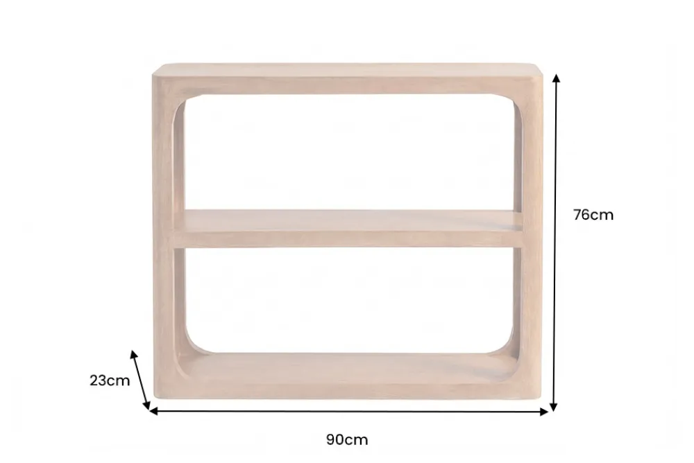 Riess-Ambiente Mehr...|Massivholztische > Massiver Konsolentisch ELEMENTS 90cm braun honey finish Mangoholz Regal