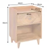 Riess-Ambiente Mehr...|Massivholztische > Massiver Nachttisch INFINITY 60cm natur Mangoholz mit Fach und Schublade