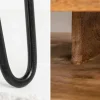 Riess-Ambiente Mehr...|Massivholztische > Massiver Schreibtisch SCORPION 100cm natur Mangoholz Hairpin Legs