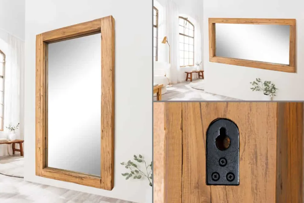 Riess-Ambiente Mehr...|Wohnaccessoires > Massiver Spiegel JAVA 180cm natur recyceltes Teakholz hängend oder stehend