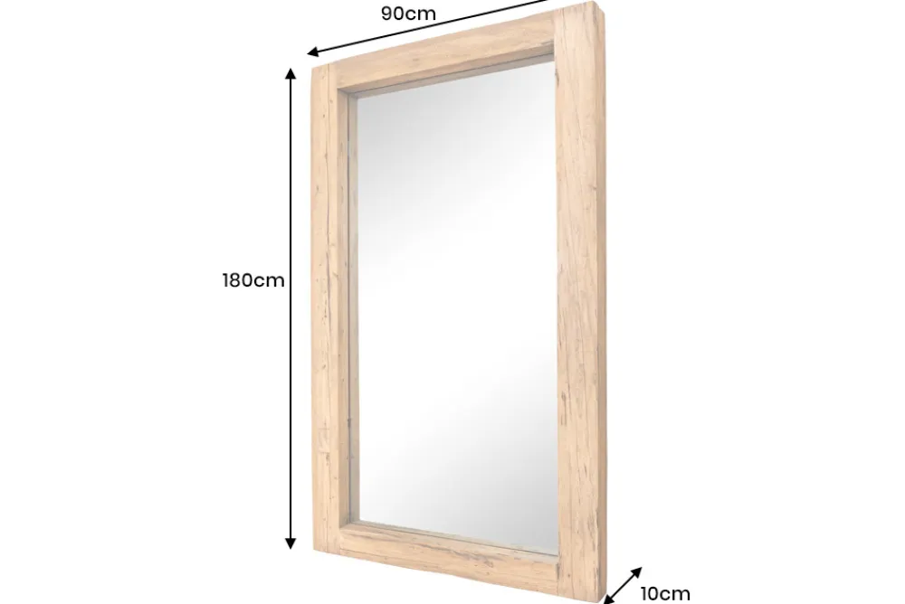 Riess-Ambiente Mehr...|Wohnaccessoires > Massiver Spiegel JAVA 180cm natur recyceltes Teakholz hängend oder stehend