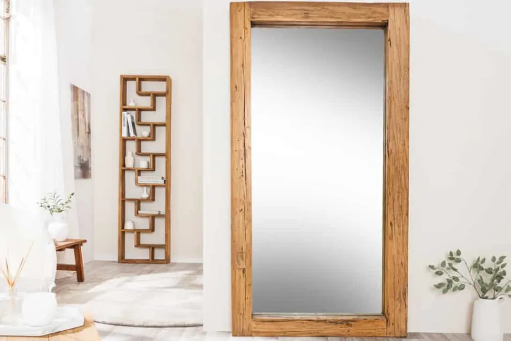 Riess-Ambiente Mehr...|Wohnaccessoires > Massiver Spiegel JAVA 180cm natur recyceltes Teakholz hängend oder stehend