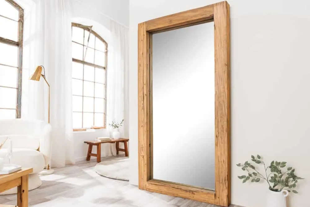 Riess-Ambiente Mehr...|Wohnaccessoires > Massiver Spiegel JAVA 180cm natur recyceltes Teakholz hängend oder stehend