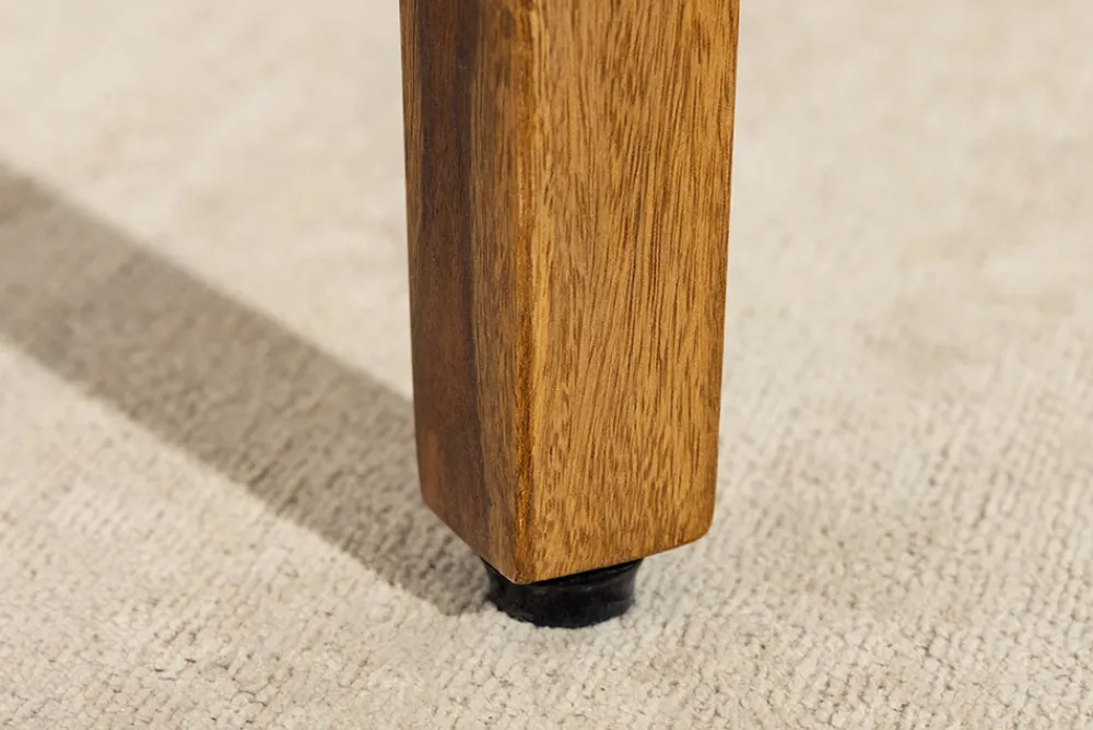 Riess-Ambiente Mehr...|Mehr... > Massiver Stuhl MAKASSAR braun stone finish Sheeshamholz graubraun Strukturstoff