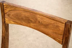 Riess-Ambiente Mehr...|Massivholzstühle > Massiver Stuhl ORGANIC braun Sheeshamholz stone finish handmade