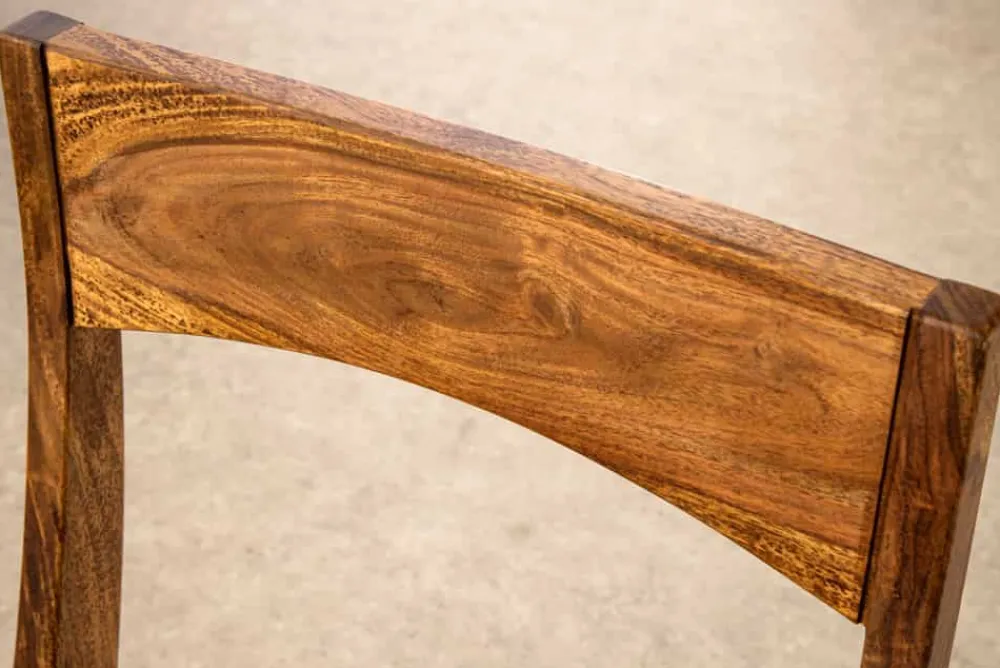 Riess-Ambiente Mehr...|Massivholzstühle > Massiver Stuhl ORGANIC braun Sheeshamholz stone finish handmade