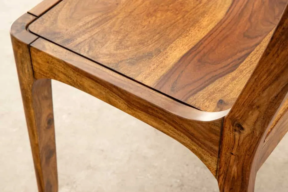 Riess-Ambiente Mehr...|Massivholzstühle > Massiver Stuhl ORGANIC braun Sheeshamholz stone finish handmade