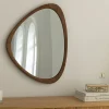 Riess-Ambiente Skandinavisch|Spiegel > Massiver Wandspiegel ORGANIC 65cm braun Walnussholz-Design