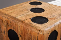 Riess-Ambiente Couchtische & Truhen|Mehr... > Massiver Würfelhocker CUBE 40cm natur Mindiholz Beistelltisch stapelbar